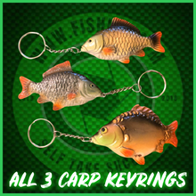 Load image into Gallery viewer, Carpy Keyring’s! All 3 of Our Carp keyrings