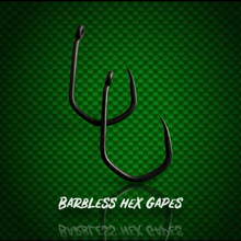 Load image into Gallery viewer, Barbless Hex Gape Carp Hooks