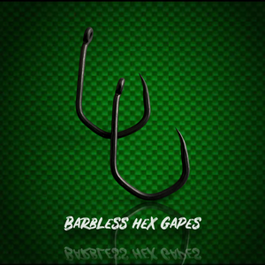 Barbless Hex Gape Carp Hooks