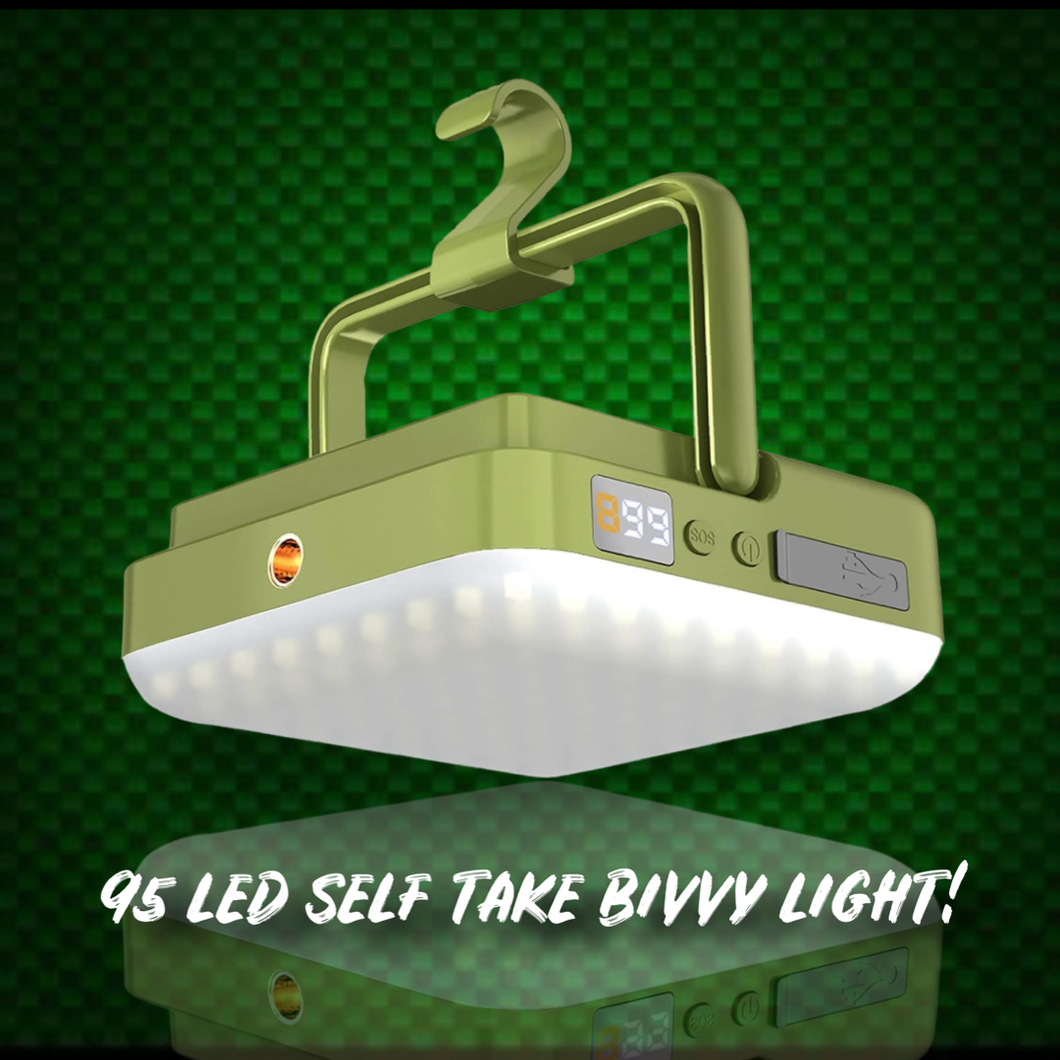 95 L.E.D Video/Bivvy Light. Includes power bank feature!