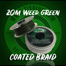 Load image into Gallery viewer, Semi Stiff Coated Braid.20lb.Weed Green.20m