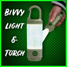 Load image into Gallery viewer, Compact Rechargeable Bivvy Light and Torch.