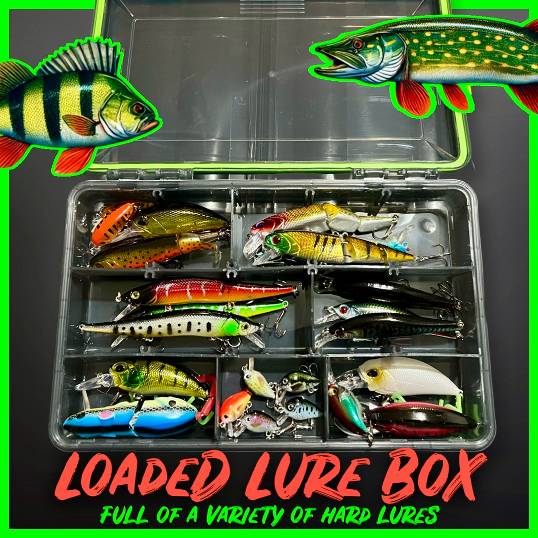 Lure Fishing Tackle Box Fully Loaded With Lures.