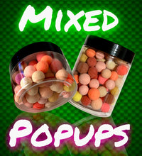 Load image into Gallery viewer, Carp Fishing Pop-Up Boilies – Proven Flavours &amp; Sizes! Maximize your catch with high-buoyancy, fish-attracting boilies. Choose from multiple flavours and two tub sizes. Perfect for all rigs and conditions. Get yours now and catch more carp with ease!