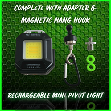 Load image into Gallery viewer, PIVOT Mini.Self Take Light / Bivvy Light. CoB Light.Includes Bivvy Hook and Bankstick Adapter.