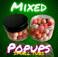 Load image into Gallery viewer, Carp Fishing Pop-Up Boilies – Proven Flavours &amp; Sizes! Maximize your catch with high-buoyancy, fish-attracting boilies. Choose from multiple flavours and two tub sizes. Perfect for all rigs and conditions. Get yours now and catch more carp with ease!