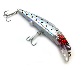 Rechargeable Fishing Lure LED Light & Vibrate/Twitching Minnow Lure.