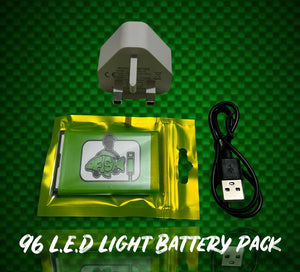 96 L.E.D Video Light Battery Package.