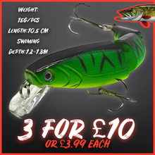 Load image into Gallery viewer, Multi section fishing lures. Best lures for pike. Upper layers. Hard lure. Various. Pike fishing. 