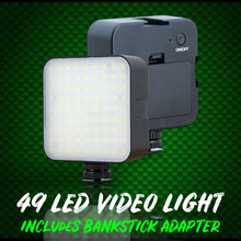 Load image into Gallery viewer, 49 LED SELF TAKE VIDEO LIGHT INC BANKSTICK ADAPTER. - FiSH i UK