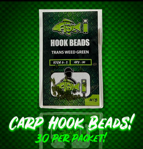 Weed Green Hook Beads. Hook Stops.