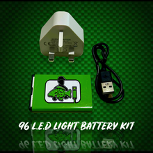 Load image into Gallery viewer, 96 L.E.D Video Light Battery Package.