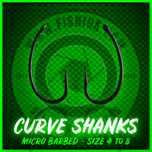 Curve Shank Carp Hooks. Micro Barbed.Ptfe High Carbon Steel.