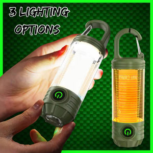 Compact Rechargeable Bivvy Light and Torch.