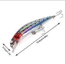 Load image into Gallery viewer, Rechargeable Fishing Lure LED Light &amp; Vibrate/Twitching Minnow Lure.