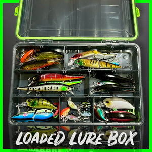 Lure Fishing Tackle Box Fully Loaded With Lures.