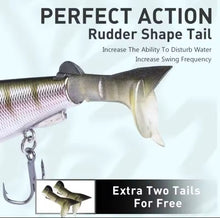 Load image into Gallery viewer, Multi Jointed 120mm Floating Hard Bait Minnow Jerkbait Swimbait Lure 17.5g