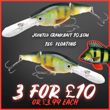 Load image into Gallery viewer, Jointed Shad Rap Crankbait - 15g - 10cm - Various Colours