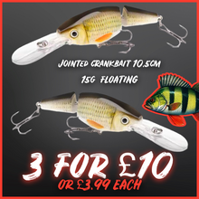 Load image into Gallery viewer, Jointed Shad Rap Crankbait - 15g - 10cm - Various Colours