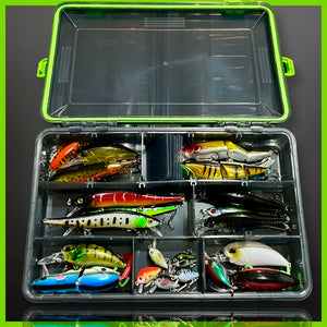 Lure Fishing Tackle Box Fully Loaded With Lures.