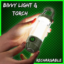 Load image into Gallery viewer, Compact Rechargeable Bivvy Light and Torch.