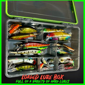 Lure Fishing Tackle Box Fully Loaded With Lures.