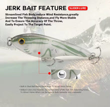 Load image into Gallery viewer, Musky Jerkbait-Slow Sinking-Slider Lure 90mm/105mm Loud Sound Crankbait Jerkbait Lure.