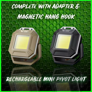 PIVOT Mini.Self Take Light / Bivvy Light. CoB Light.Includes Bivvy Hook and Bankstick Adapter.