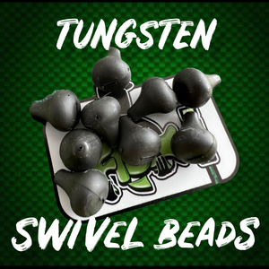 Tungsten carp fishing swivel beads