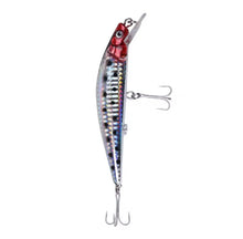 Load image into Gallery viewer, Rechargeable Fishing Lure LED Light &amp; Vibrate/Twitching Minnow Lure.