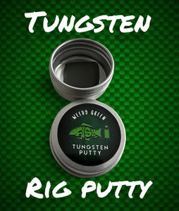 Tungsten Rig Putty. 15g. Weed Green in Storage Tin,