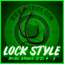 Load image into Gallery viewer, Lock Style Carp Hooks.Micro Barbed