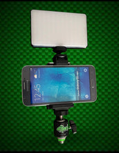 Load image into Gallery viewer, 120 L.E.D Self Take Video Light Cold Shoe Phone Holder Kit.