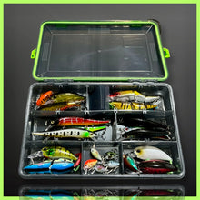 Load image into Gallery viewer, Lure Fishing Tackle Box Fully Loaded With Lures.