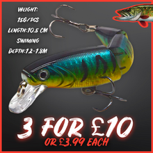 Load image into Gallery viewer, Multi section fishing lures. Best lures for pike. Upper layers. Hard lure. Various. Pike fishing. 