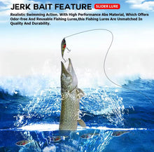 Load image into Gallery viewer, Musky Jerkbait-Slow Sinking-Slider Lure 90mm/105mm Loud Sound Crankbait Jerkbait Lure.