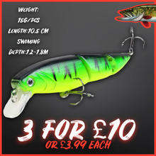 Load image into Gallery viewer, Multi section fishing lures. Best lures for pike. Upper layers. Hard lure. Various. Pike fishing. 