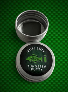 Tungsten Rig Putty. 15g. Weed Green in Storage Tin,