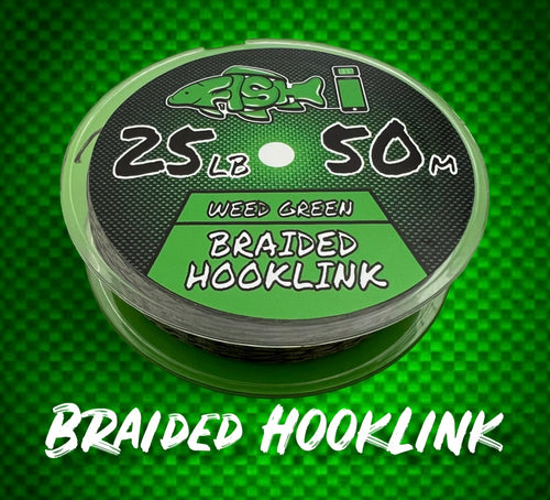 25LB Braided Hooklink Camo Green 50m