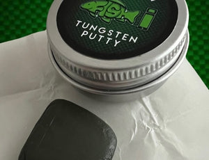 Tungsten Rig Putty. 15g. Weed Green in Storage Tin,