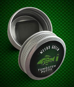 Tungsten Rig Putty. 15g. Weed Green in Storage Tin,