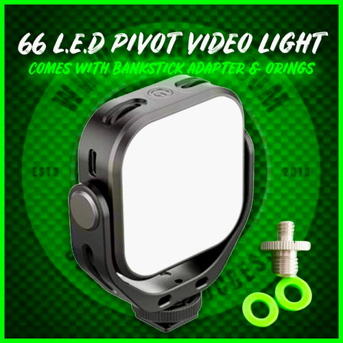 PiVot 66 L.E.D Self Take Video Light Inc Bankstick Adapter.