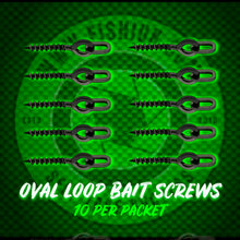 Load image into Gallery viewer, Oval Loop Bait Screws.(12mm)