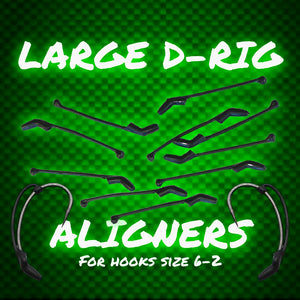 Large D Rig Kickers.Black D-Rig Aligners