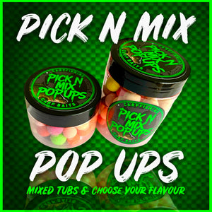 Carp Fishing Pop-Up Boilies – Proven Flavours & Sizes! Maximize your catch with high-buoyancy, fish-attracting boilies. Choose from multiple flavours and two tub sizes. Perfect for all rigs and conditions. Get yours now and catch more carp with ease!