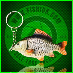 Common Carp Keyring.(Silver Version)