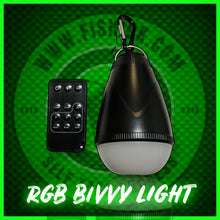 Load image into Gallery viewer, Bivvy light With Rgb lighting. various colours. Inc Remote.Rechargeable