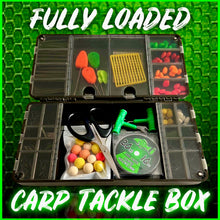 Load image into Gallery viewer, Fully Loaded Carp Fishing Tackle Box. Gift Box for Carp Angler V2