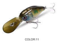 Load image into Gallery viewer, Crankbait / Plug Hard Lure 50mm 5g.Colour Green with Brown lip and blue face.