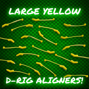 Yellow D-Rig Aligner kickers. Size Large